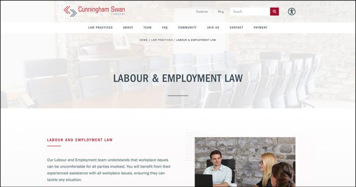 Cunningham Swan Lawyers is a full-service firm that has the expertise to assist your nonprofit in numerous areas of employment law.